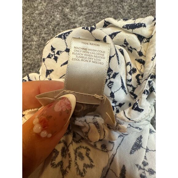 Ann Taylor LOFT Floral Tank Top V-Neck Strapless Size XS EUC - Picture 6 of 7